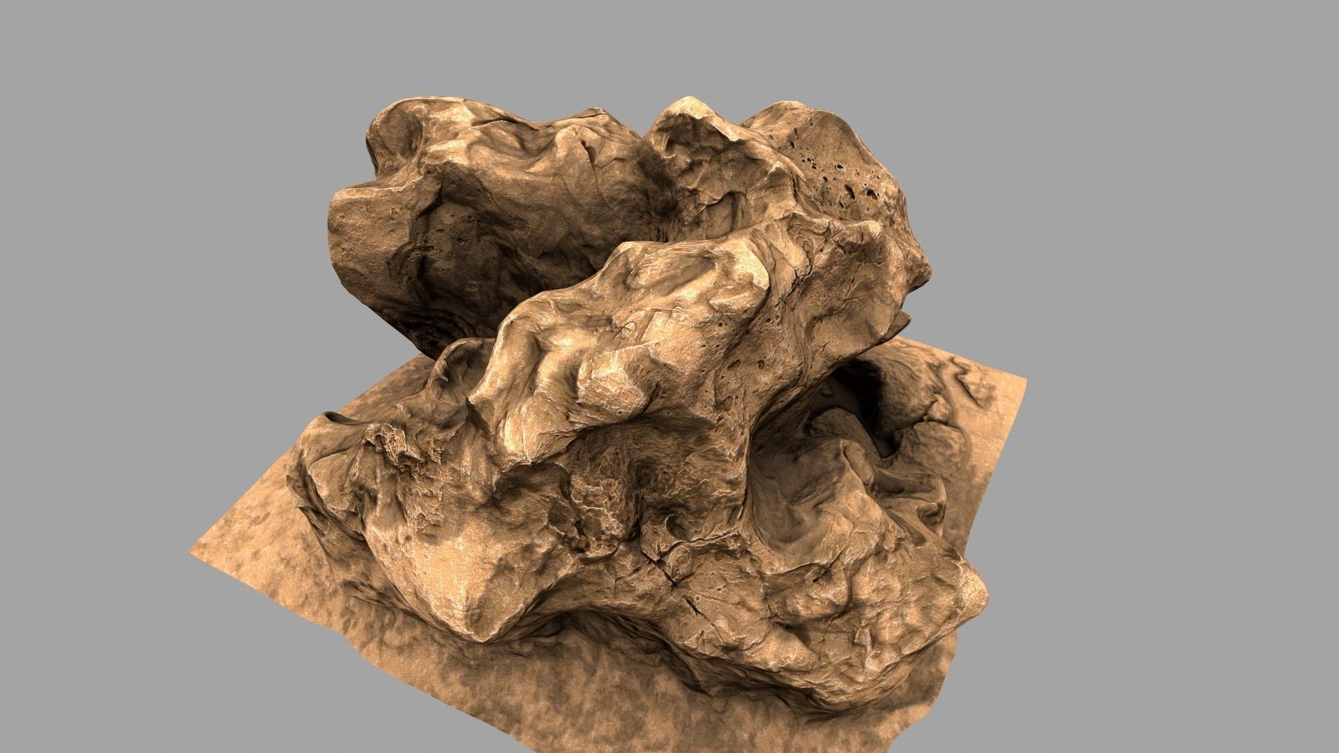 Rock Mount Low-poly 3D model_18