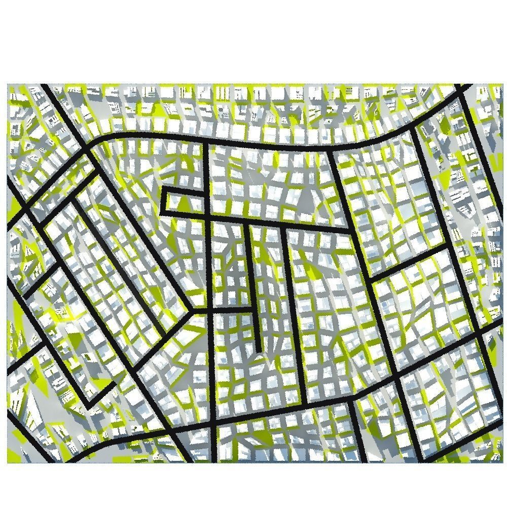 Low Poly Mega City Low-poly 3D model_1