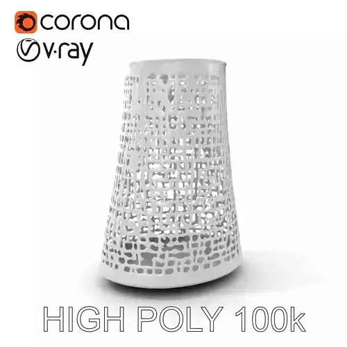 Metallic Hexagonal Mesh Lamp Model Pack