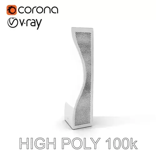 Curved Perforated Tower Model Pack