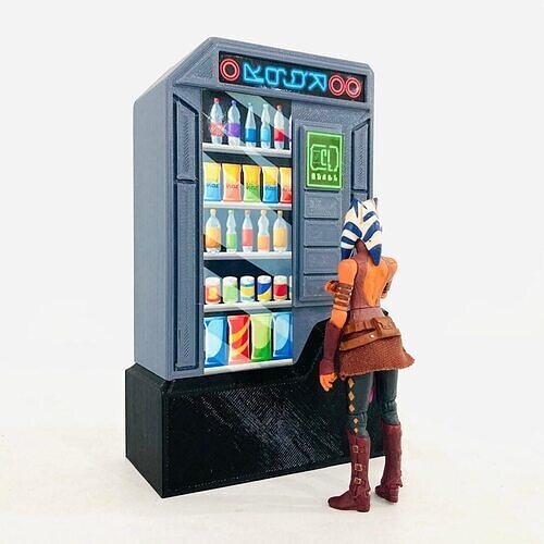 Custom Old Republic Soda Vending Machine 3D print model