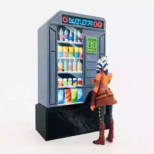 Custom Old Republic Soda Vending Machine 3D print model