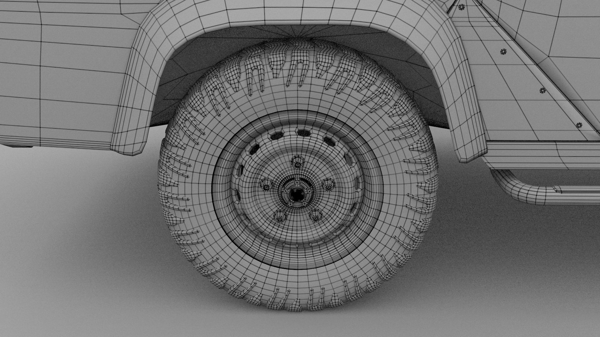 Land Rover Defender 110 Double Cab Pick Up w interior rev 3D model_33