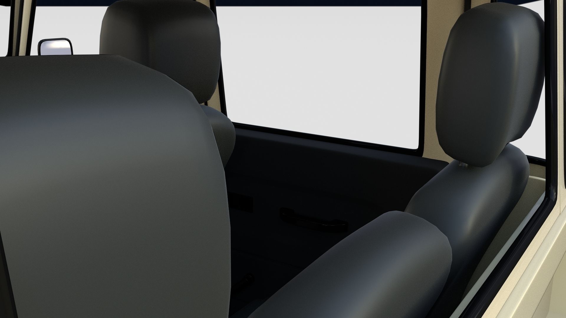 Land Rover Defender 110 Double Cab Pick Up w interior rev 3D model_37