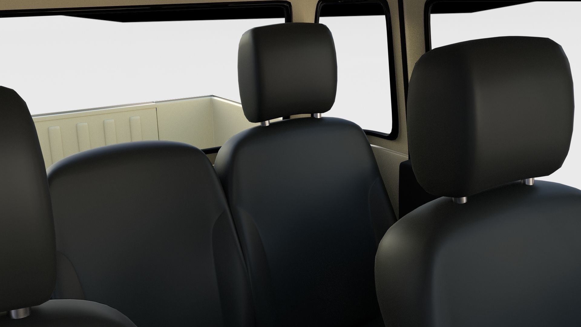 Land Rover Defender 110 Double Cab Pick Up w interior rev 3D model_32