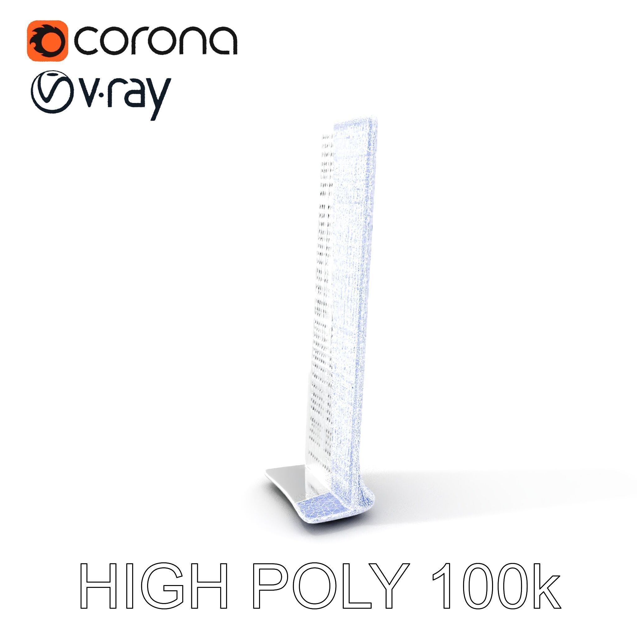 Modern Ventilation Panel D Model Pack for Architectural Design Low-poly 3D model_4