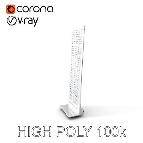 Modern Ventilation Panel D Model Pack for Architectural Design Low-poly 3D model