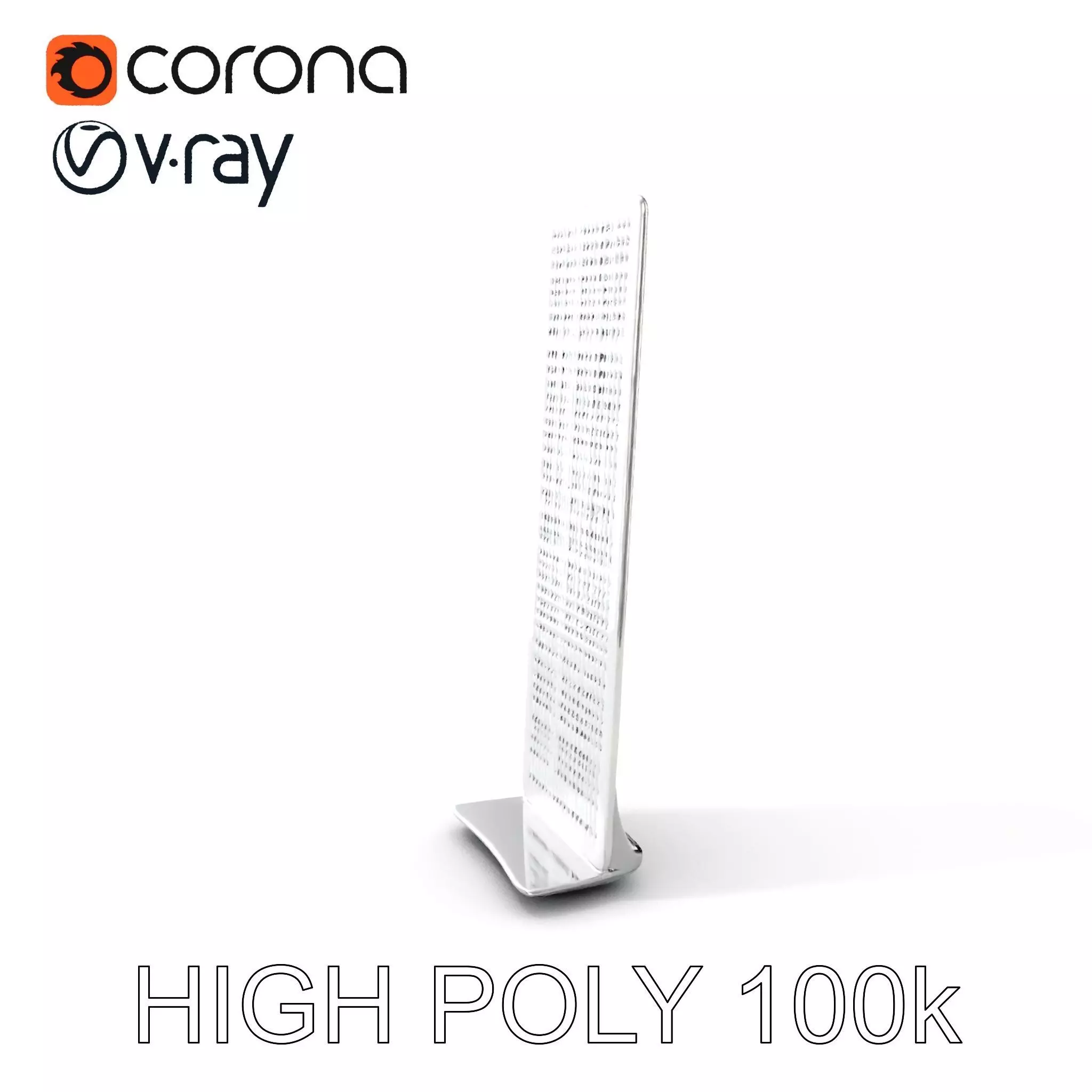 Modern Ventilation Panel D Model Pack for Architectural Design Low-poly 3D model_0