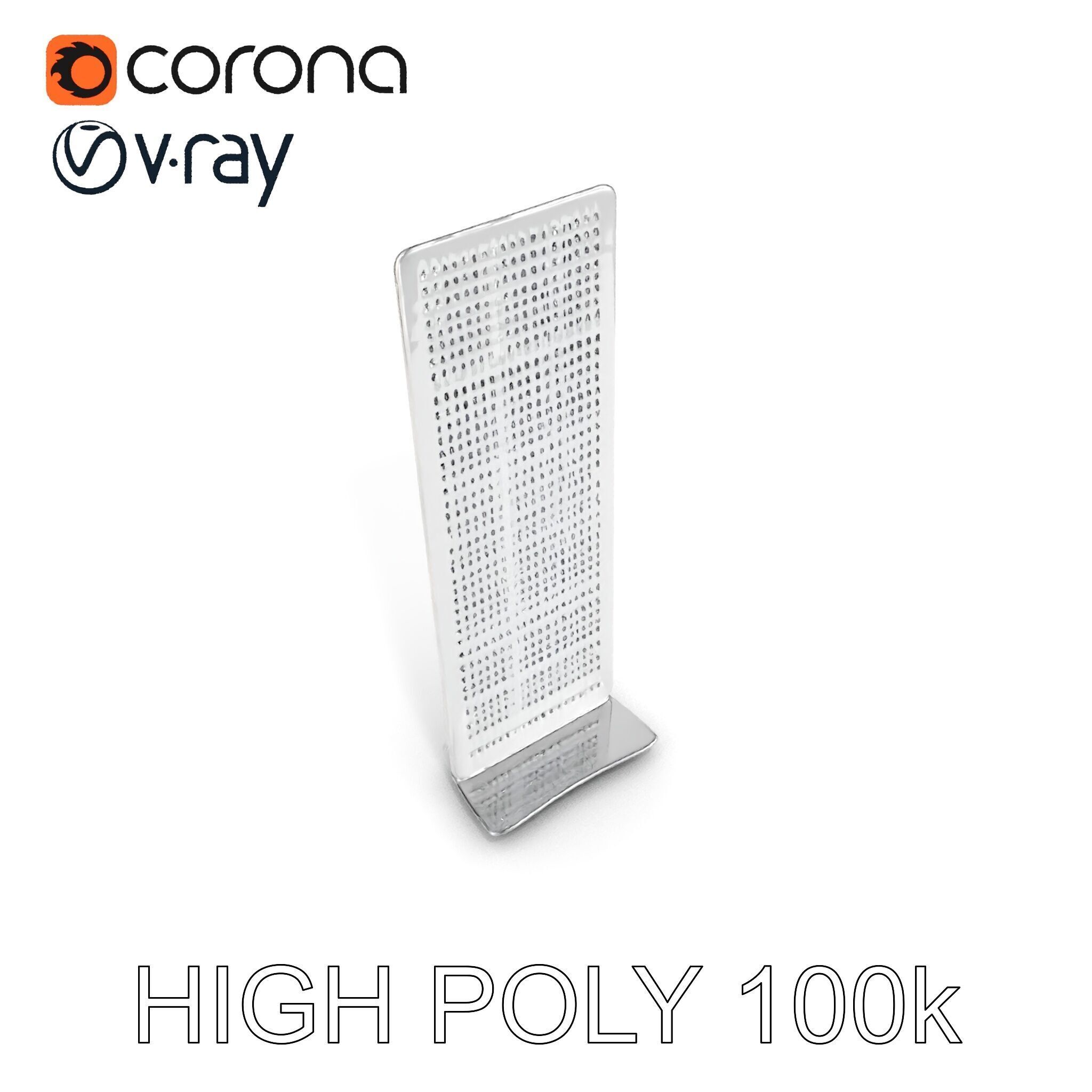 Modern Ventilation Panel D Model Pack for Architectural Design Low-poly 3D model_10