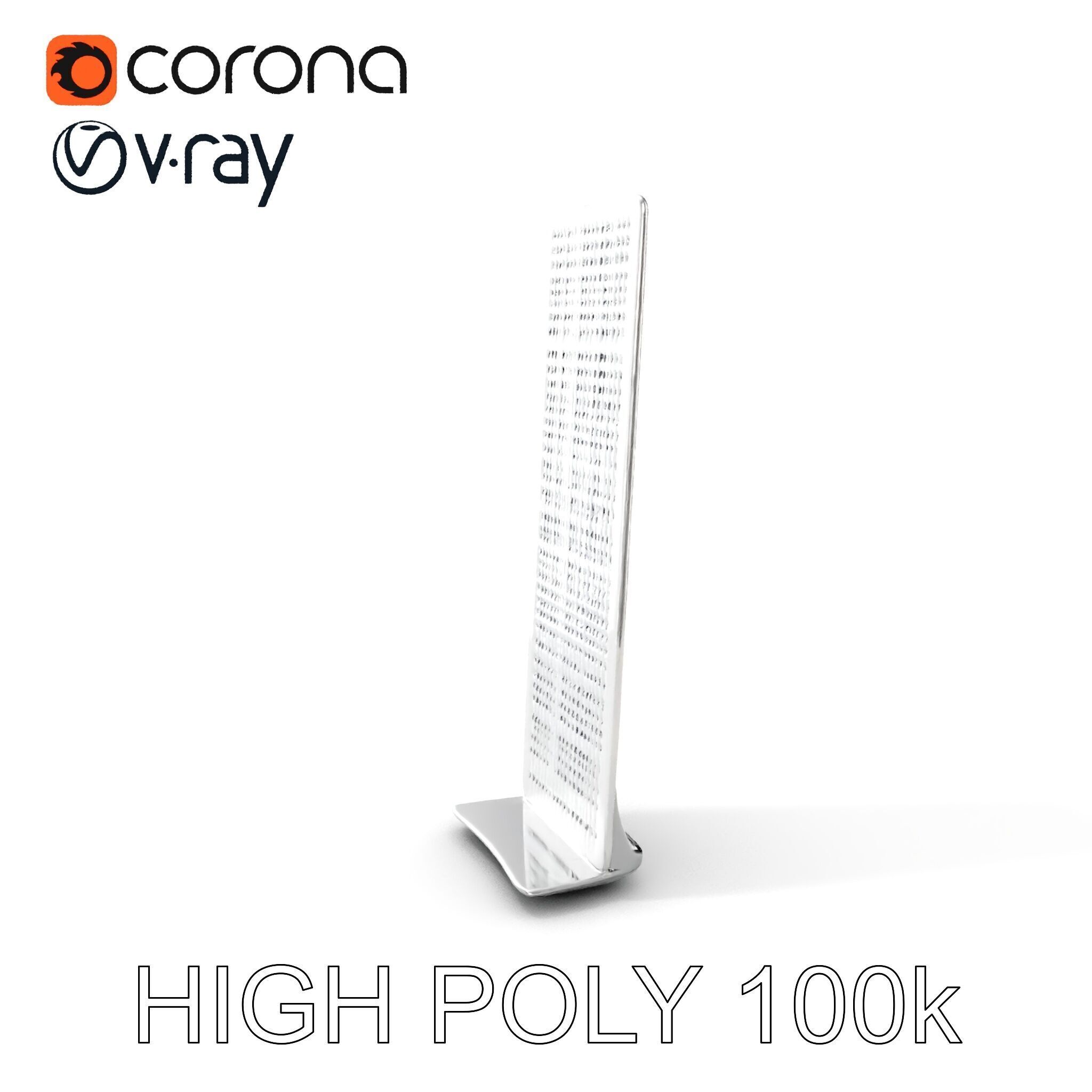 Modern Ventilation Panel D Model Pack for Architectural Design Low-poly 3D model_18