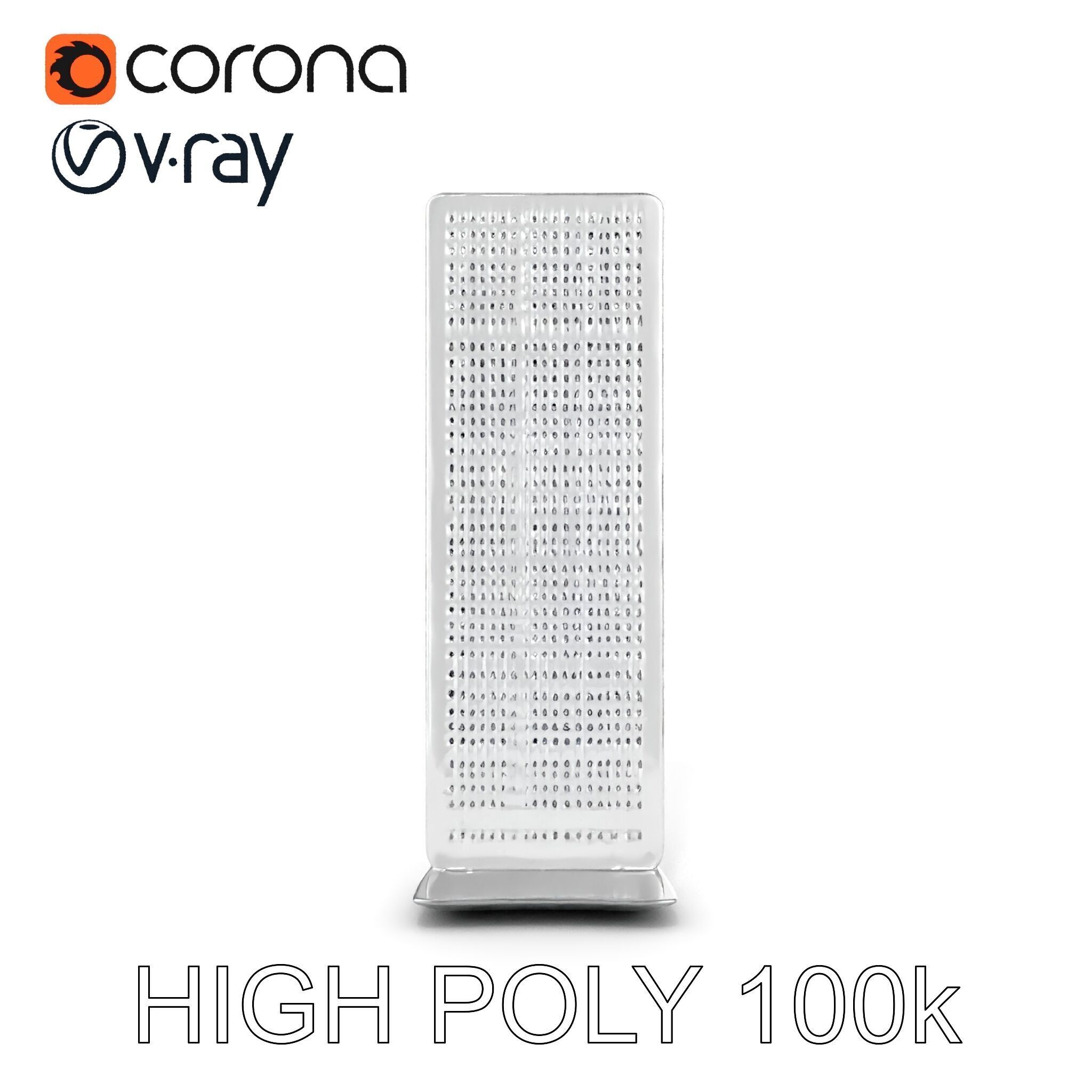 Modern Ventilation Panel D Model Pack for Architectural Design Low-poly 3D model_23