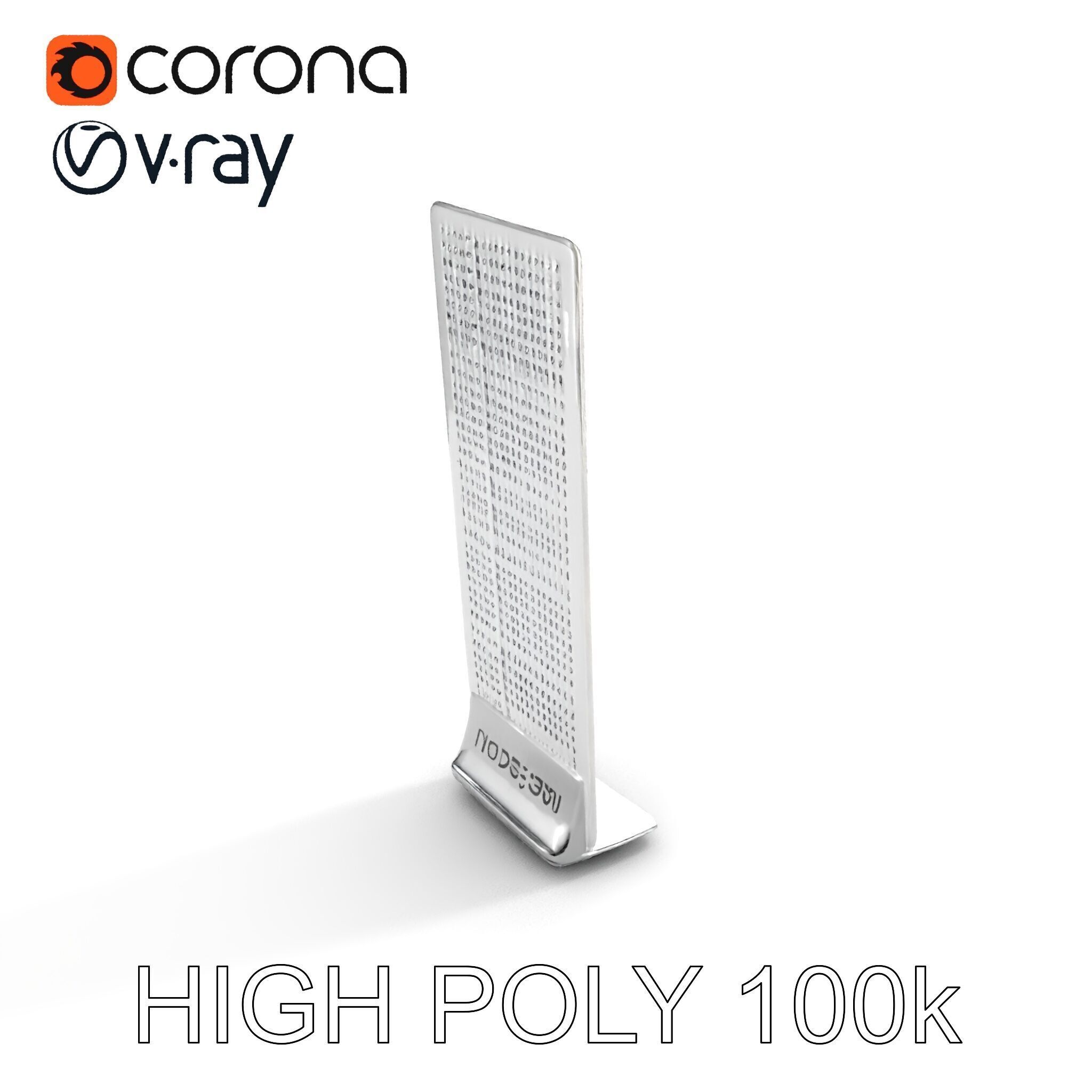 Modern Ventilation Panel D Model Pack for Architectural Design Low-poly 3D model_12