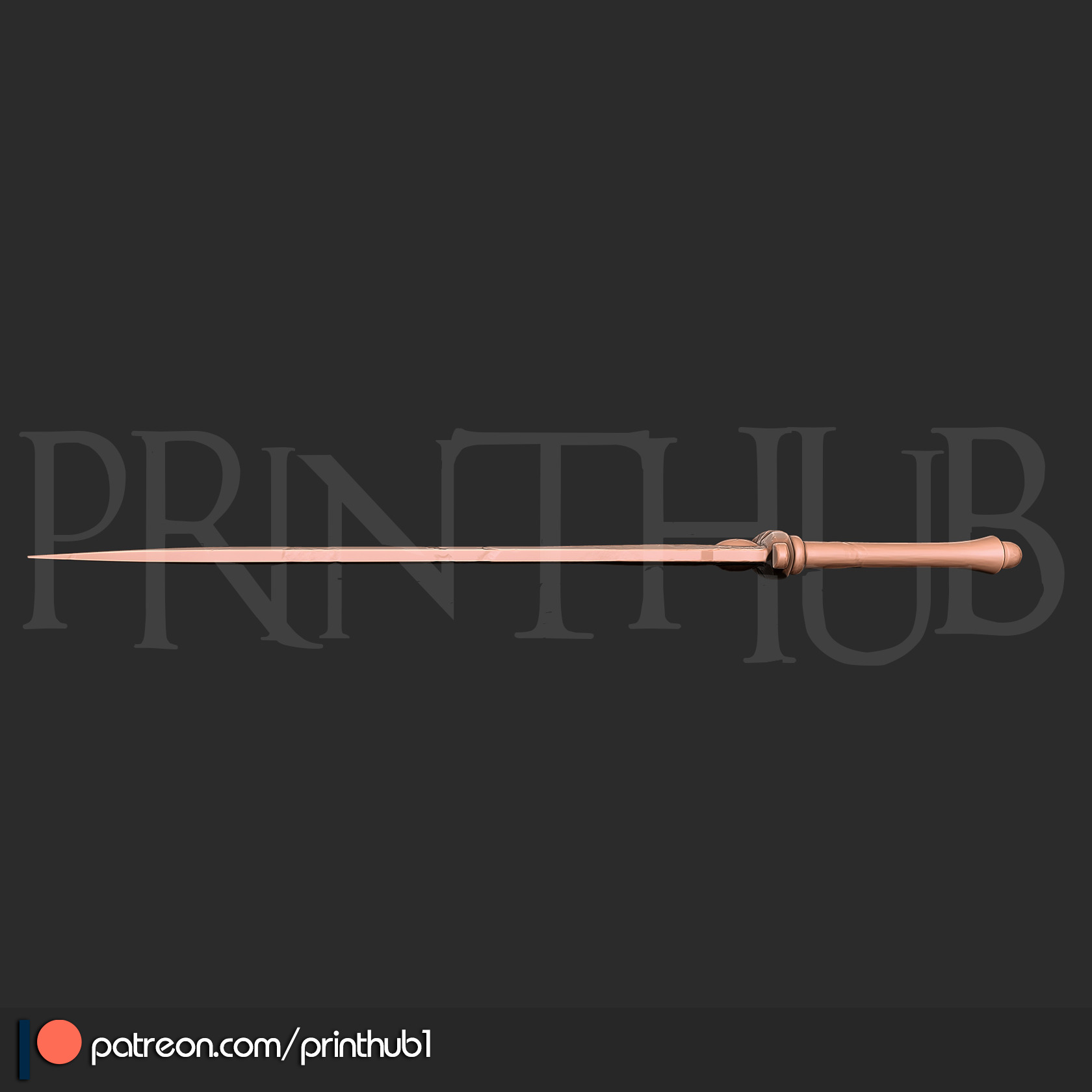 Buraitou Sword Level 1  Onimusha 2 Fan Art Cosplay Prop STL File 3D print model_5