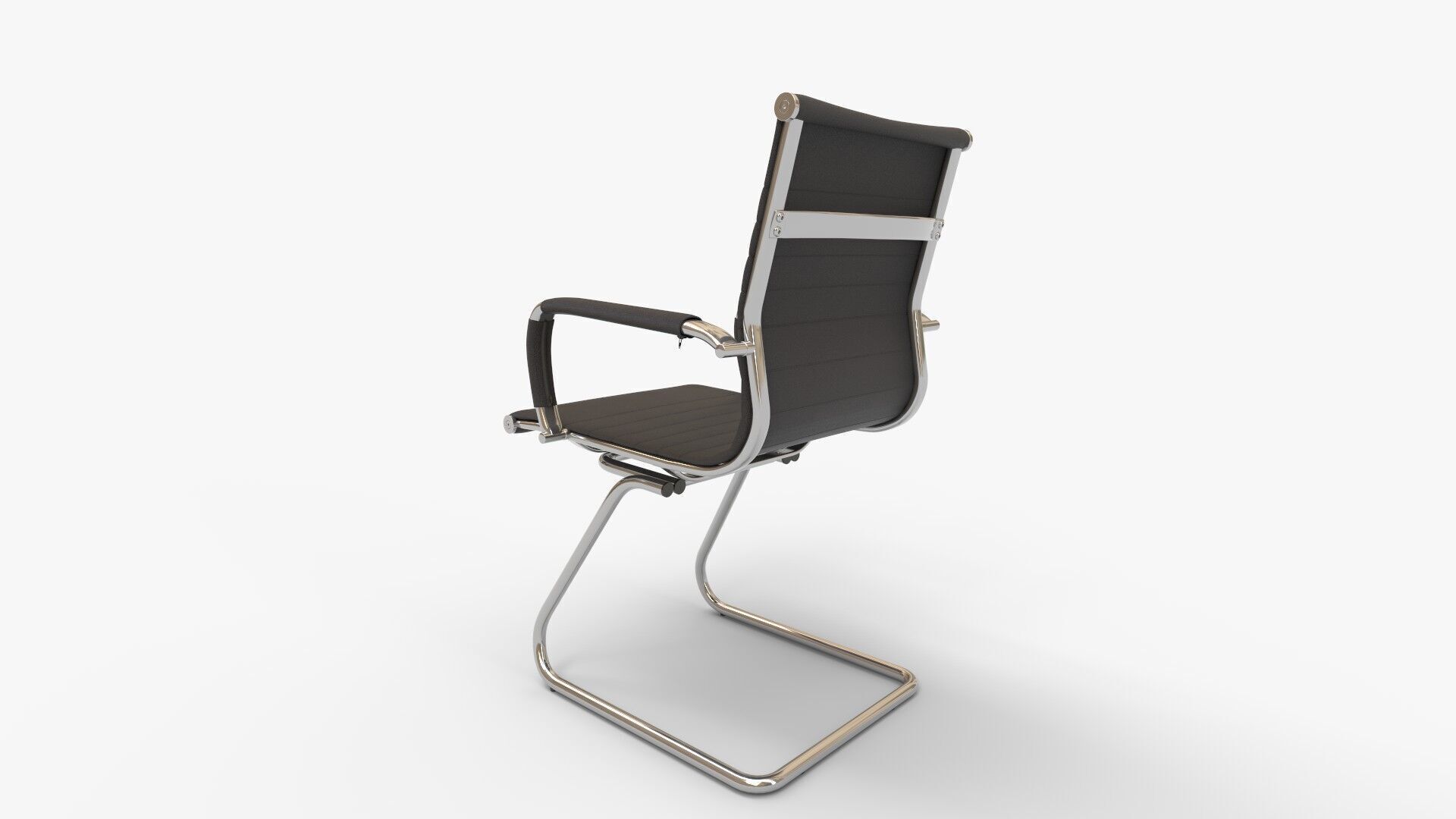 FIXED VISITOR CHAIR 3D model_4
