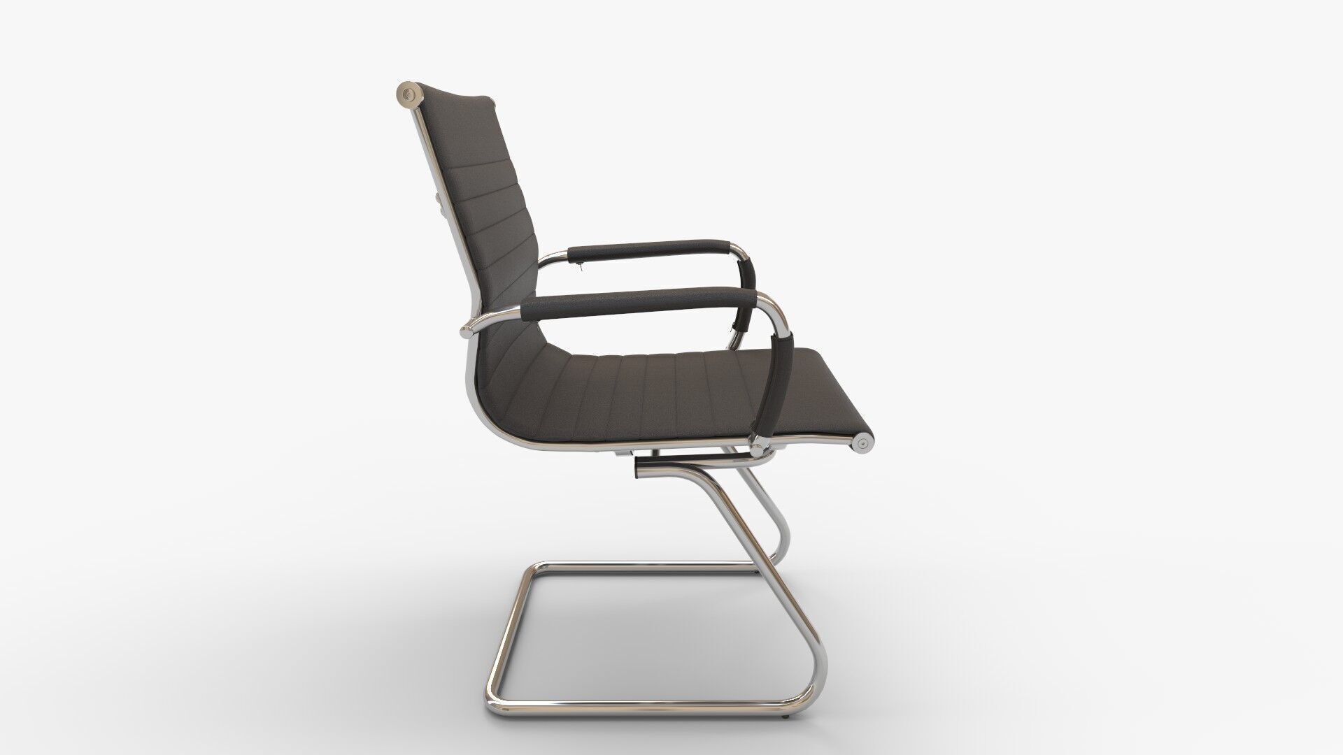 FIXED VISITOR CHAIR 3D model_1