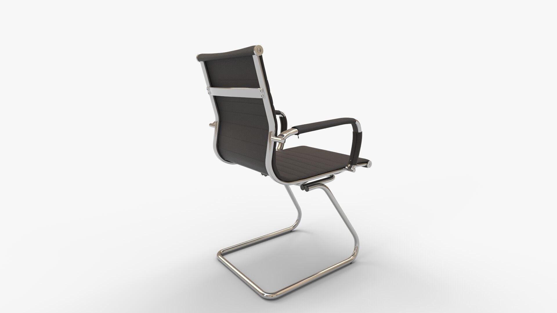FIXED VISITOR CHAIR 3D model_2