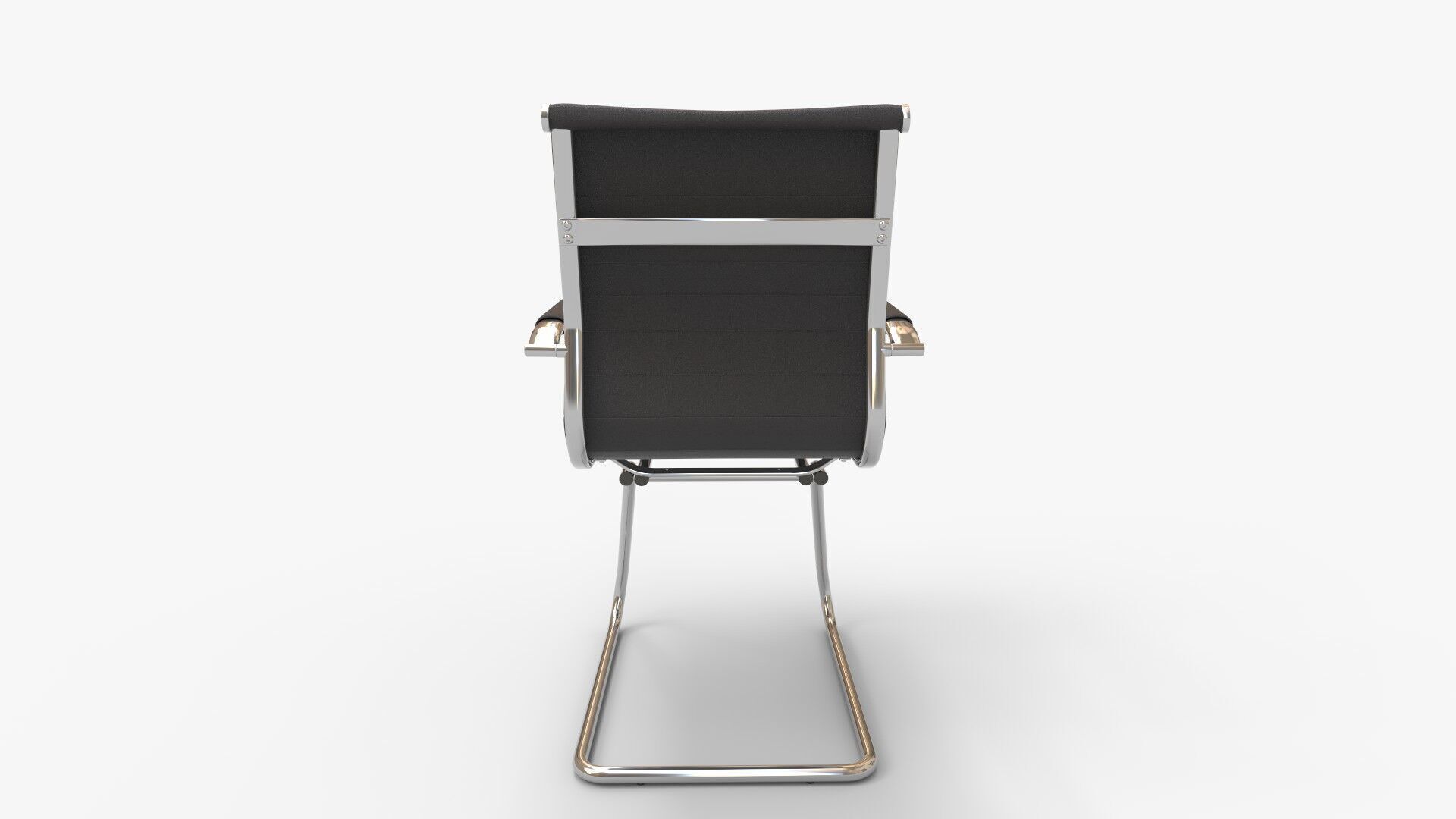 FIXED VISITOR CHAIR 3D model_3