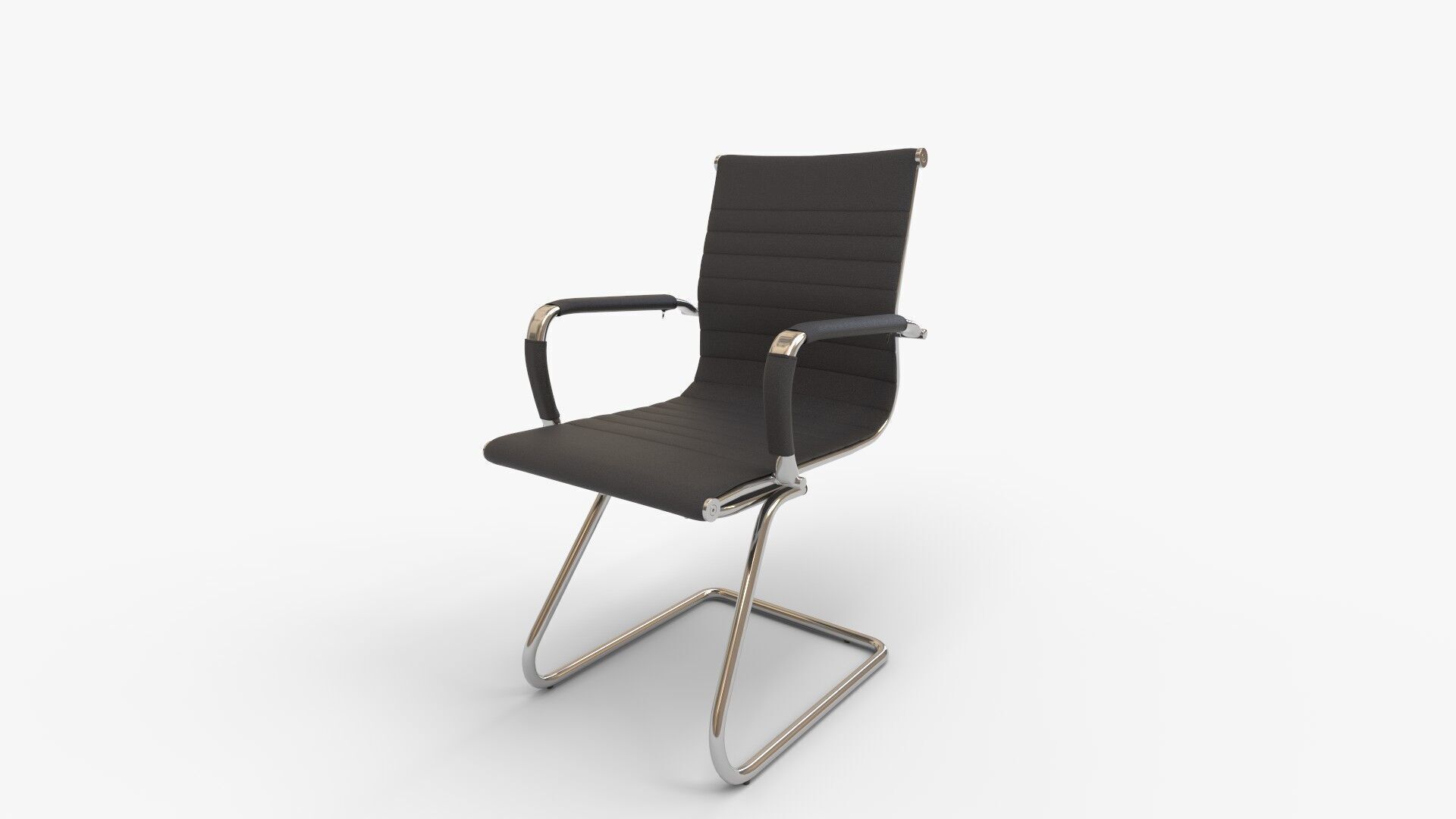 FIXED VISITOR CHAIR 3D model_6