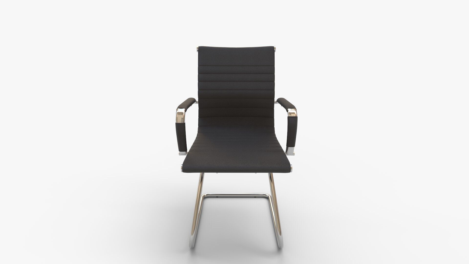 FIXED VISITOR CHAIR 3D model_9