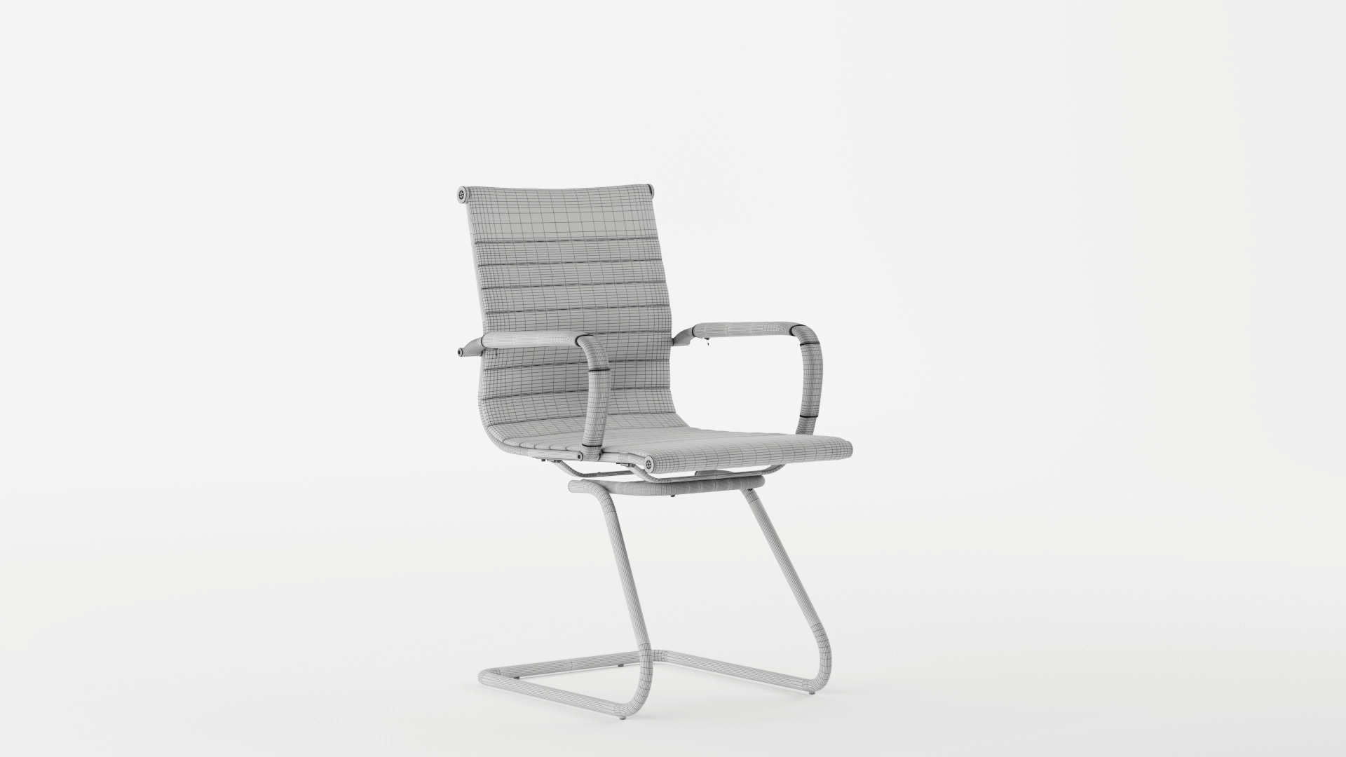 FIXED VISITOR CHAIR 3D model_11