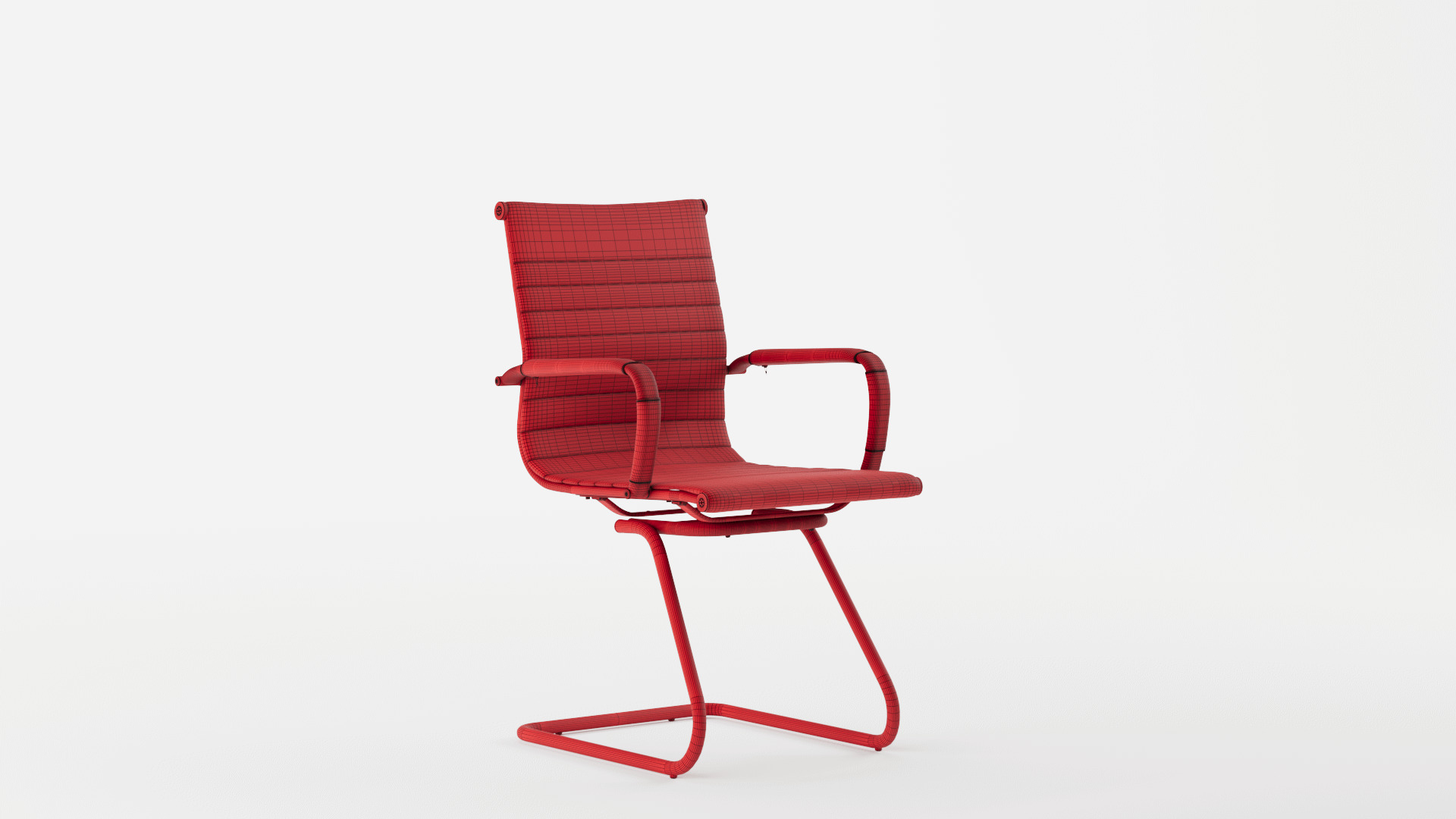 FIXED VISITOR CHAIR 3D model_12