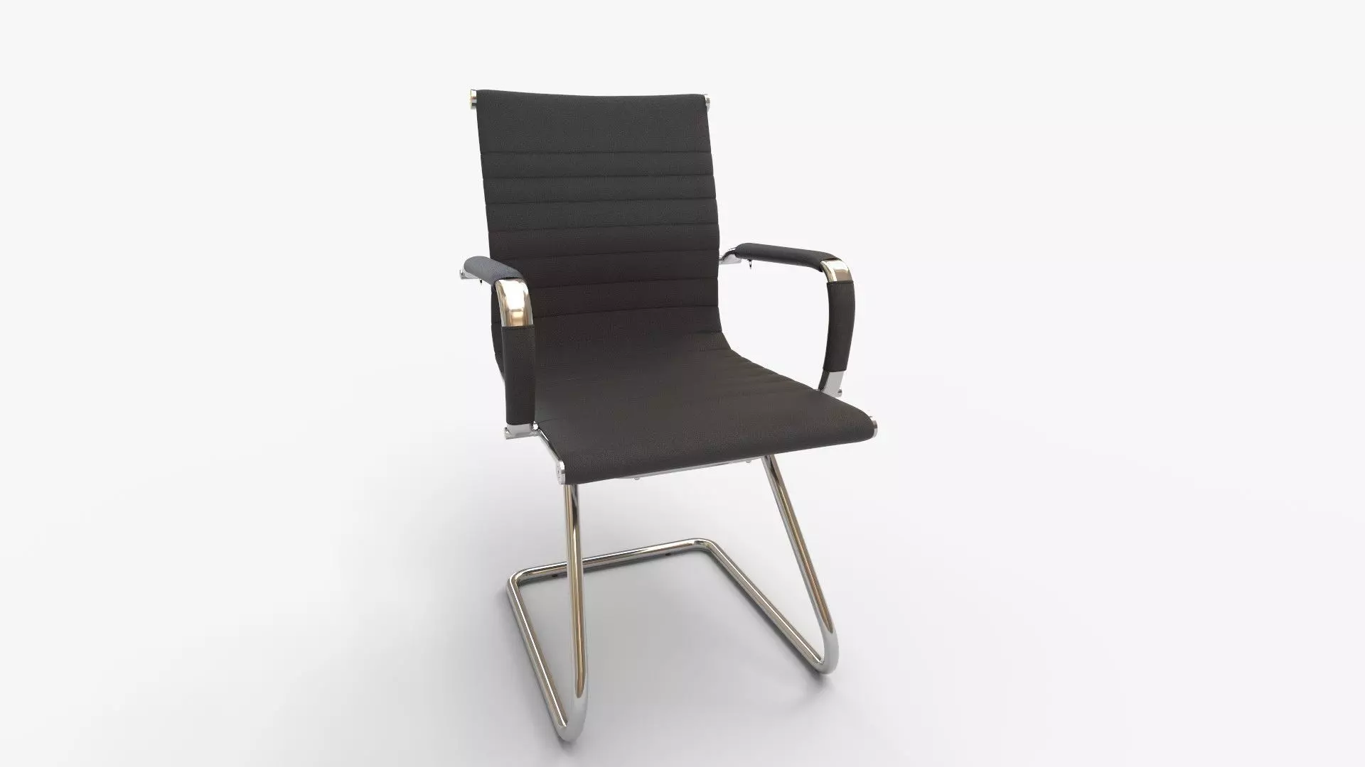 FIXED VISITOR CHAIR 3D model_0