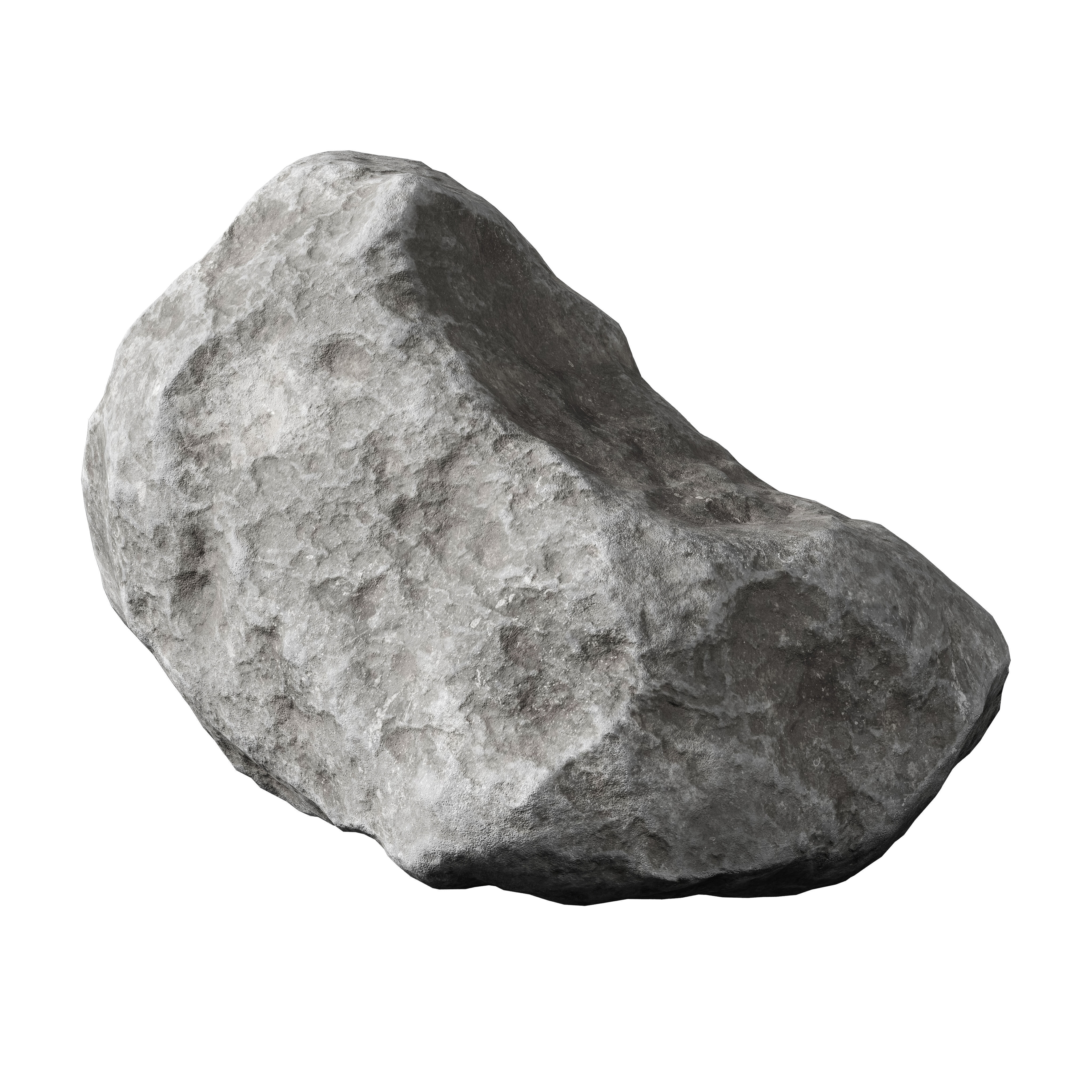 Low Poly Rocks Set 05 3D model_5