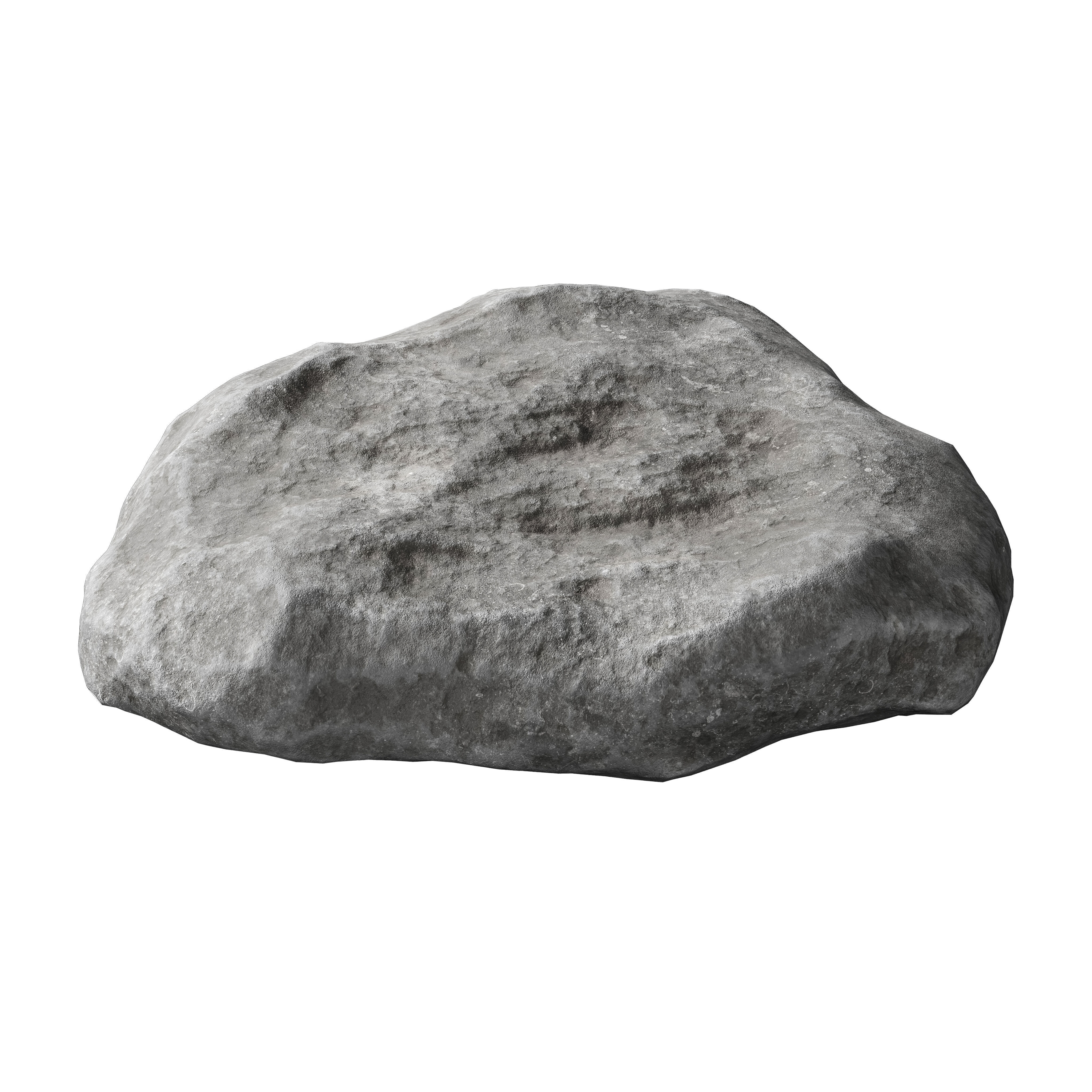 Low Poly Rocks Set 05 3D model_2