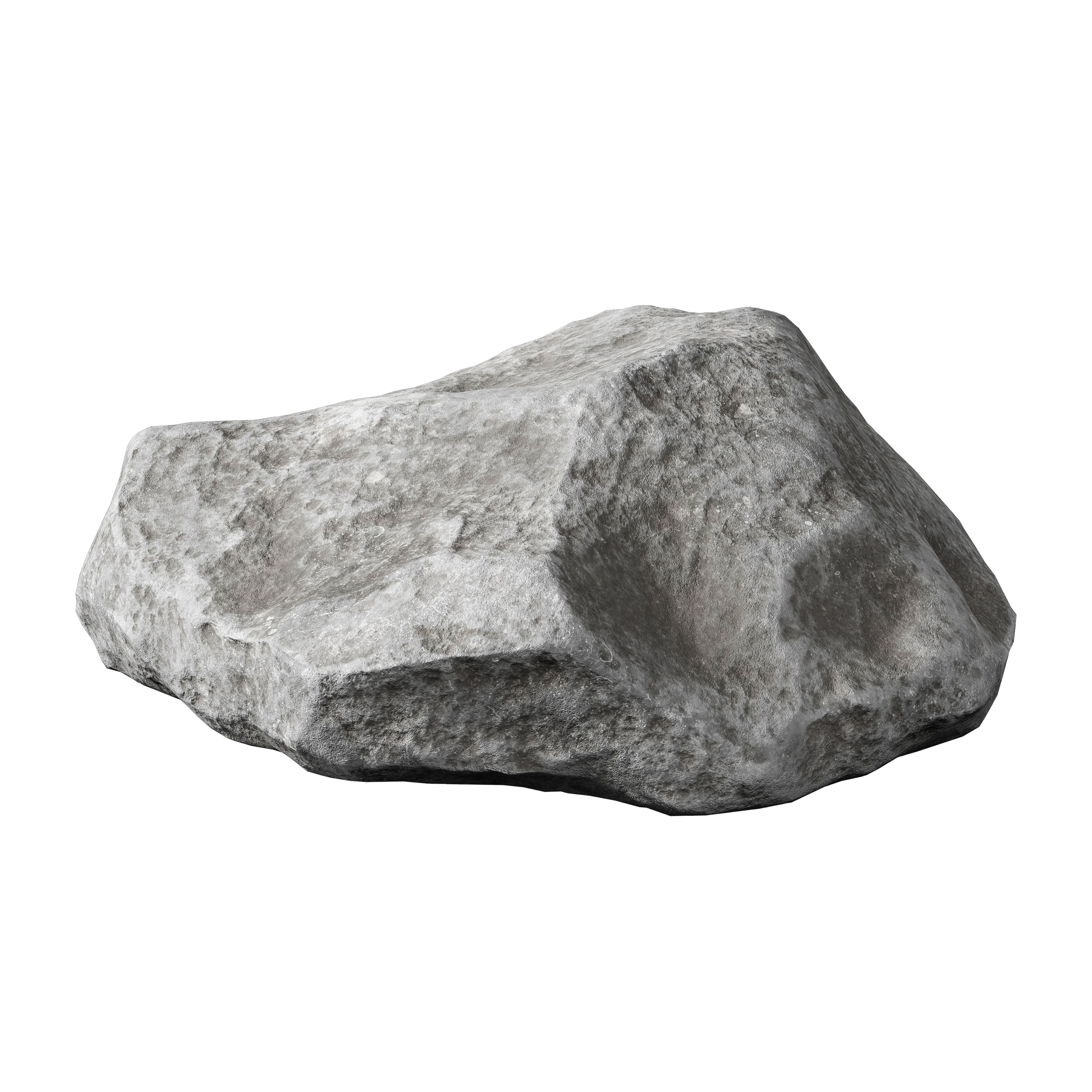 Low Poly Rocks Set 05 3D model_3