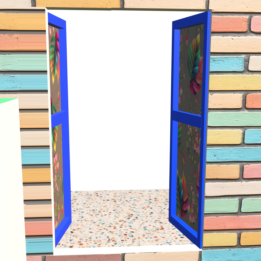 Stylized High-Poly Rooftop House - Detailed 3D Model Low-poly 3D model_22