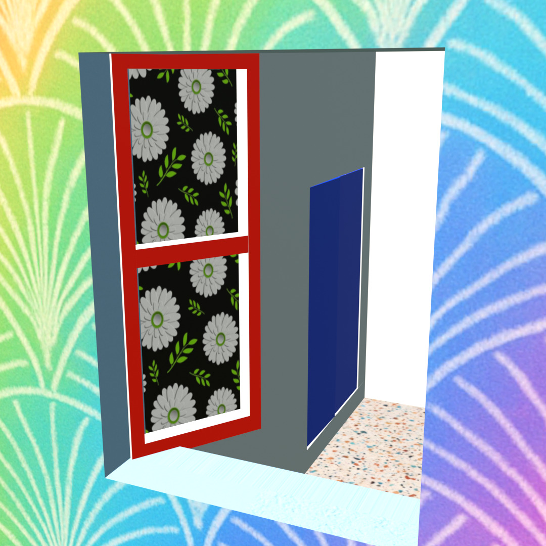 Stylized High-Poly Rooftop House - Detailed 3D Model Low-poly 3D model_17