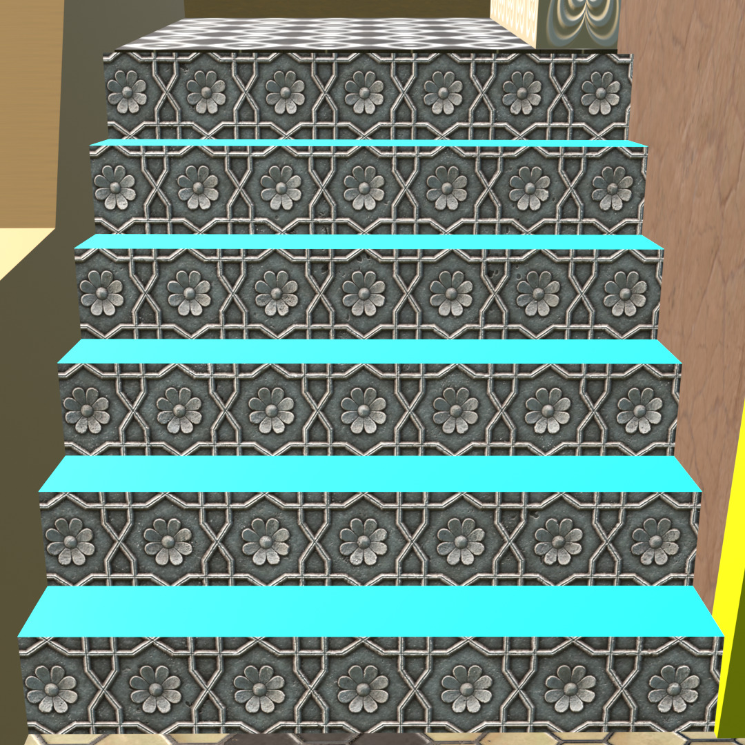 Stylized High-Poly Rooftop House - Detailed 3D Model Low-poly 3D model_9