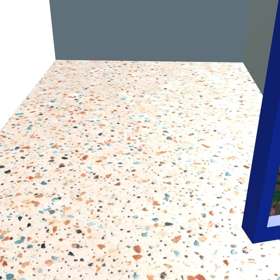 Stylized High-Poly Rooftop House - Detailed 3D Model Low-poly 3D model_24