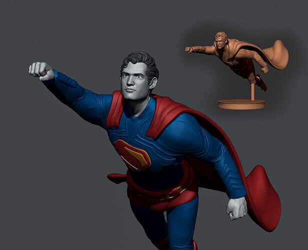 Superman 2025 Flying Pose 3D print model