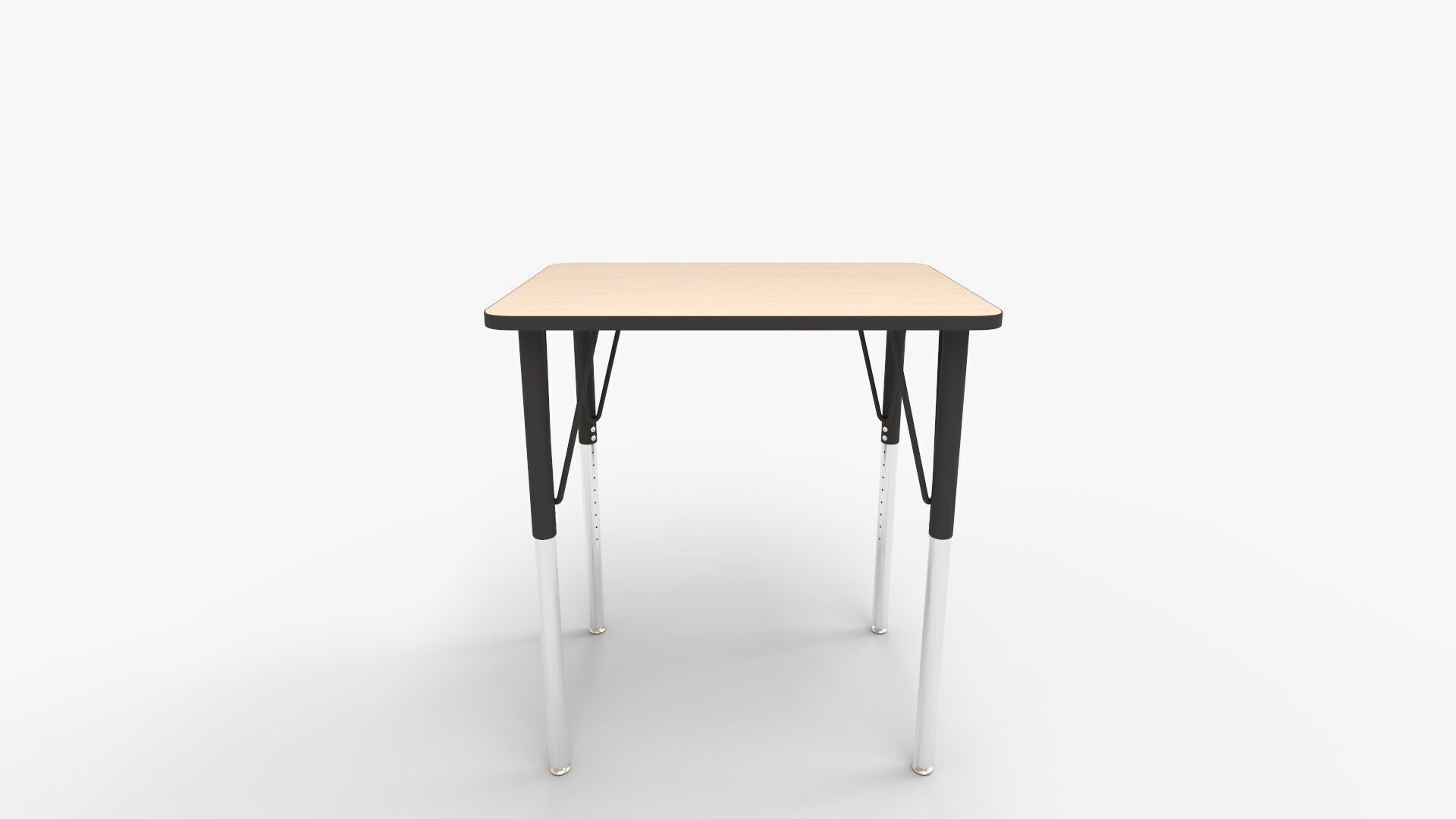 MooreCo Essentials Economy Rectangle Desk in Brown 3D model_8