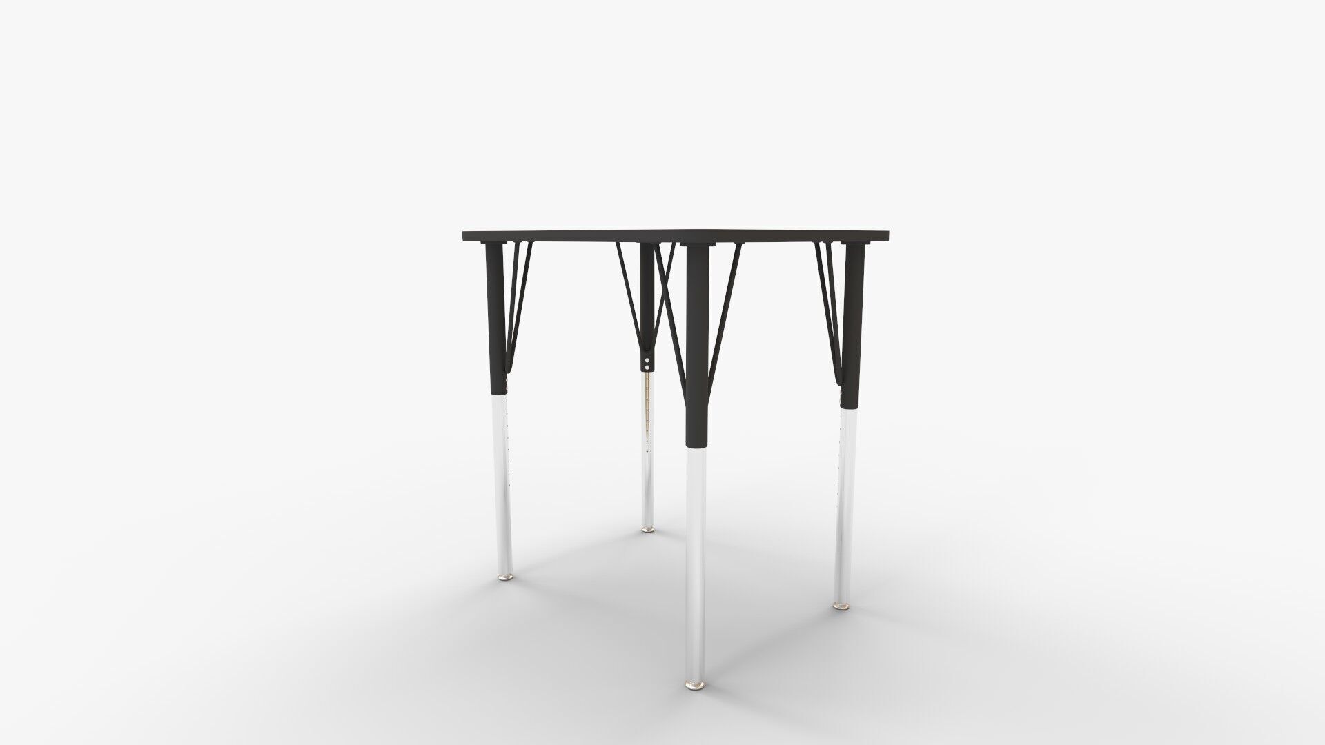 MooreCo Essentials Economy Rectangle Desk in Brown 3D model_4