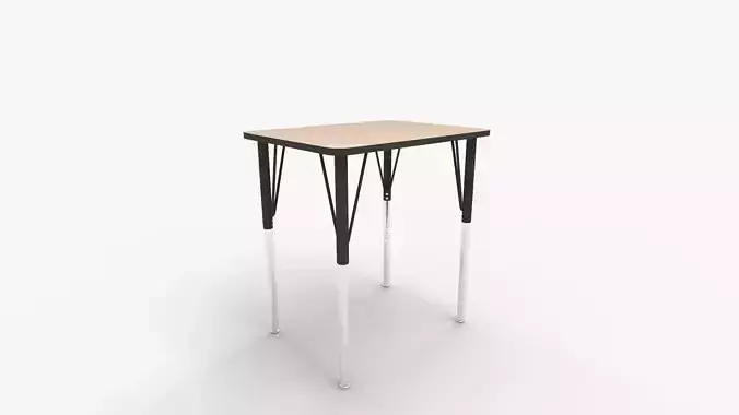 MooreCo Essentials Economy Rectangle Desk in Brown 3D model MooreCo Essentials Economy Rectangle Desk in Brown 3D model