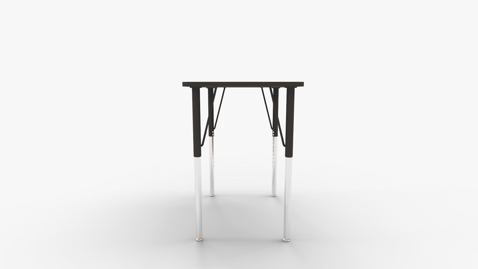 MooreCo Essentials Economy Rectangle Desk in Brown 3D model_2