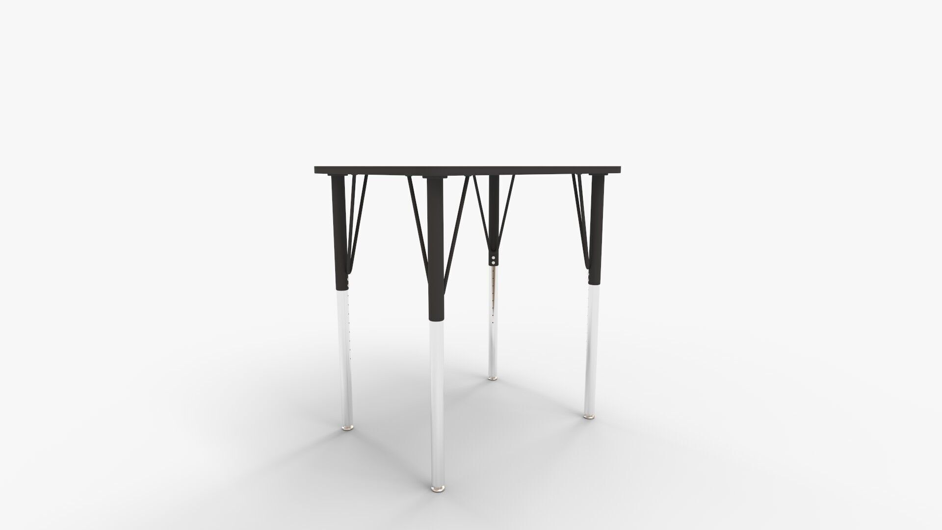 MooreCo Essentials Economy Rectangle Desk in Brown 3D model_1