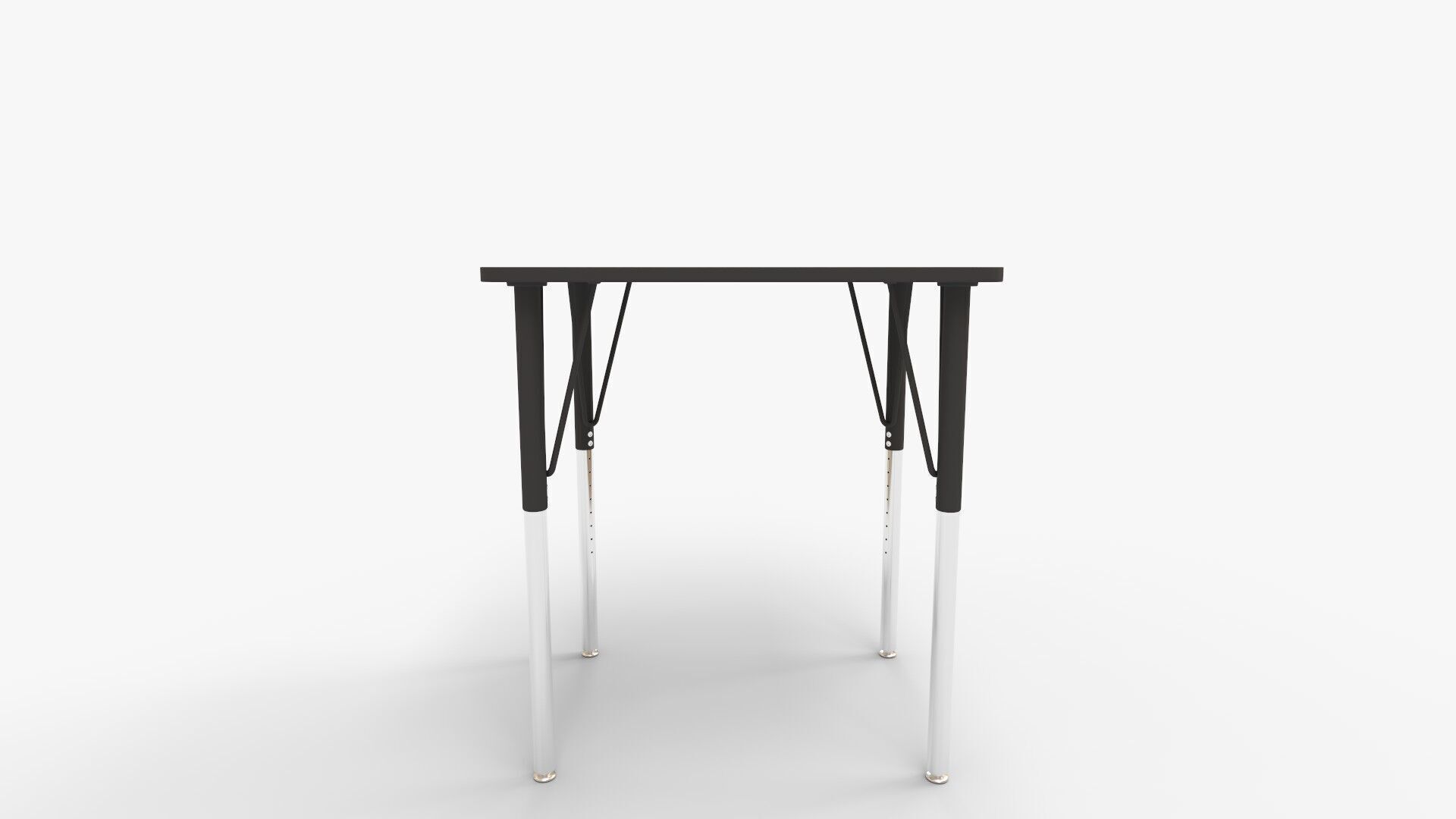 MooreCo Essentials Economy Rectangle Desk in Brown 3D model_7