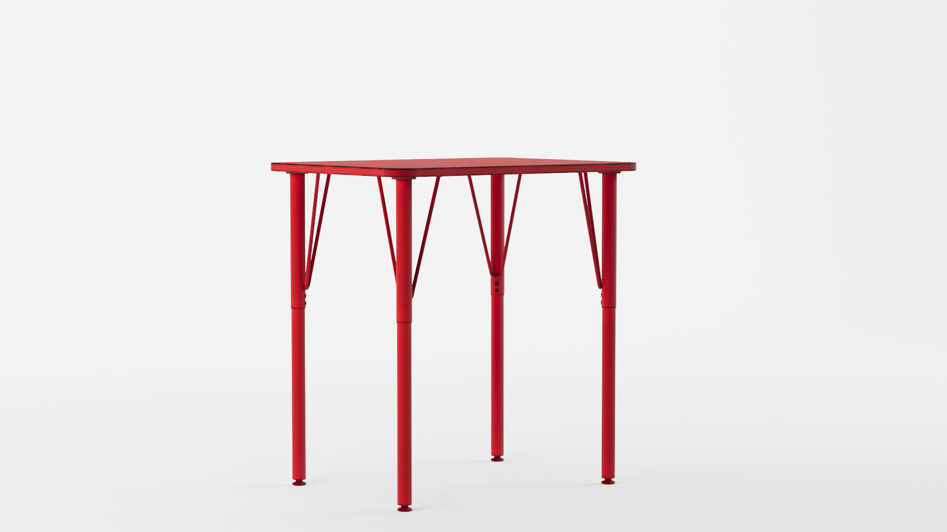 MooreCo Essentials Economy Rectangle Desk in Brown 3D model_11