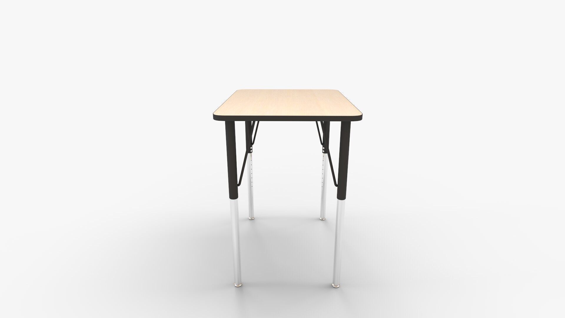 MooreCo Essentials Economy Rectangle Desk in Brown 3D model_3