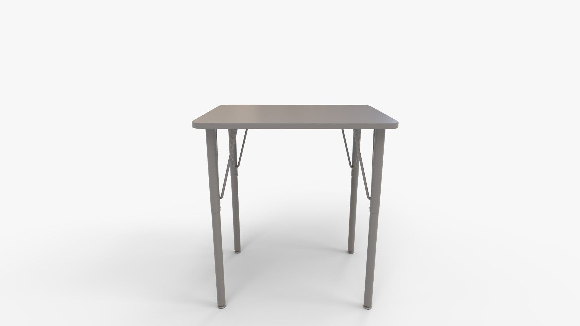 MooreCo Essentials Economy Rectangle Desk in Brown 3D model_9