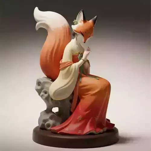 878 Fox Spirit Woman in Pu Song Ling Style  beast