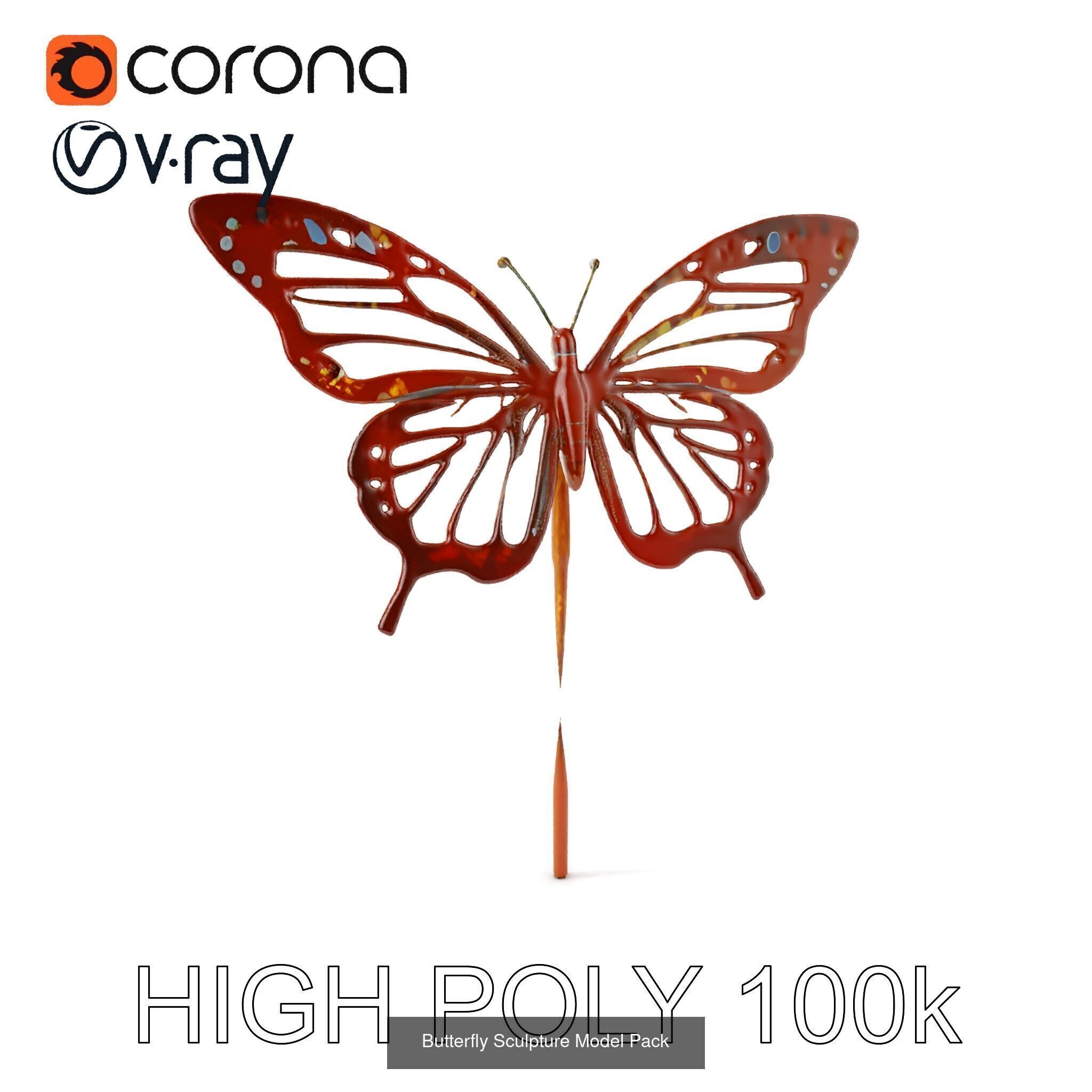 Rustic Nature Sculptures Pack 3D Model Collection_12