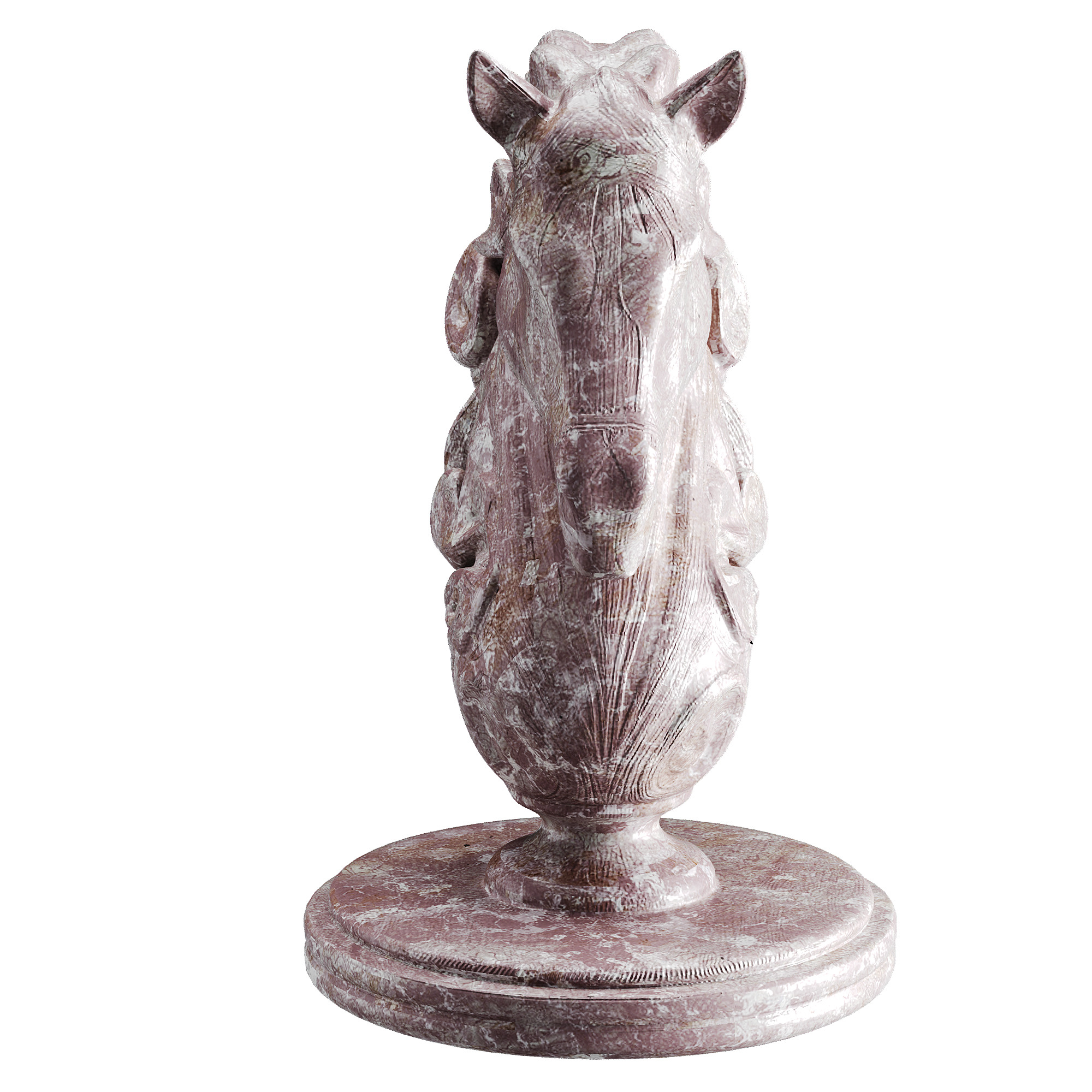 Horse statue Low-poly 3D model_18