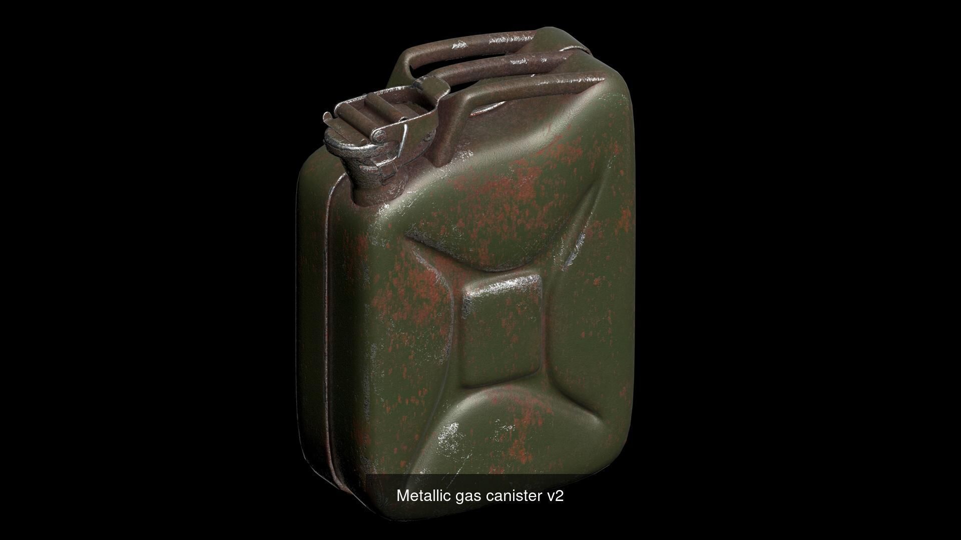 Gas canisters set 3D Model Collection_6