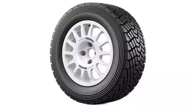 Offroad Car Wheel 2 3D model 3