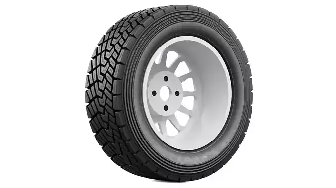 Offroad Car Wheel 2 3D model 5