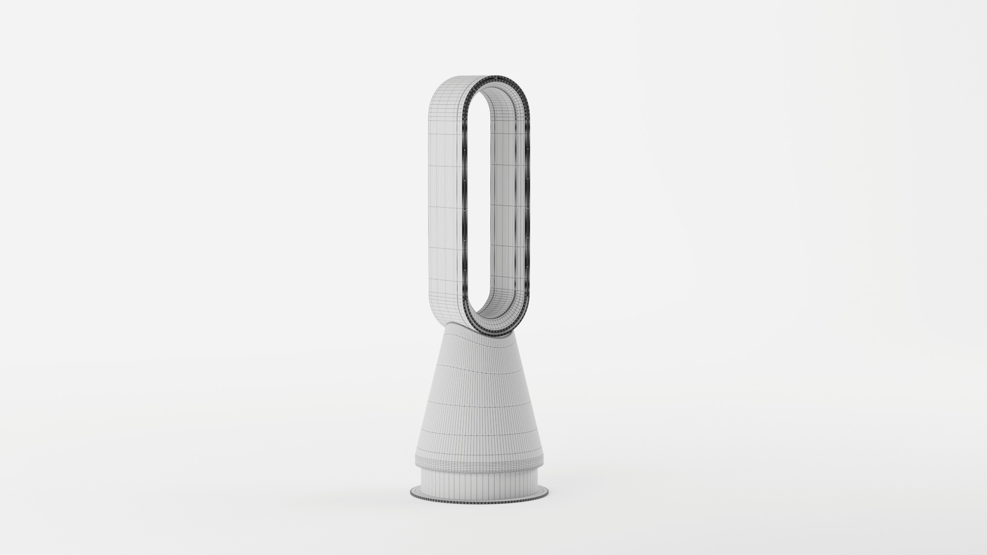 Bladeless Fan Air Purifying Fan 3D model_11